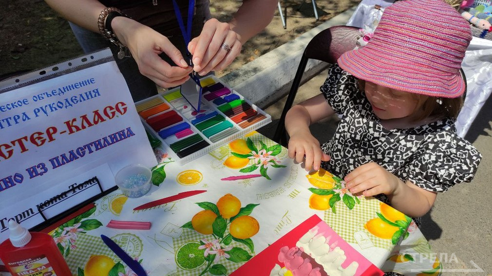 В Брянске на Кургане прошел мастер-класс по лепке открыток из пластилина