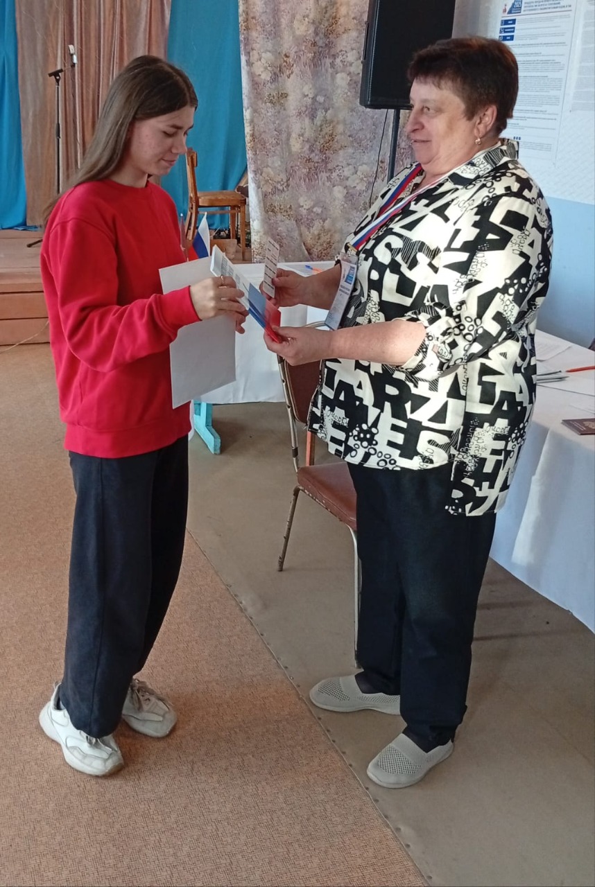 Впервые выполнила свой гражданский долг