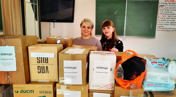 В брянских Клинцах продолжает работу волонтёрский штаб «К победе вместе»