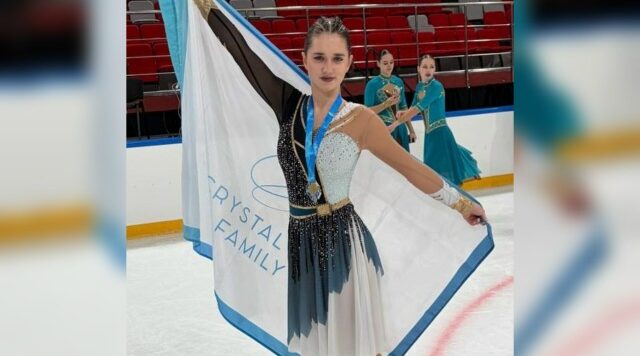 Брянская фигуристка Дарья Блинкова завоевала золото на Первенстве России по синхронному катанию