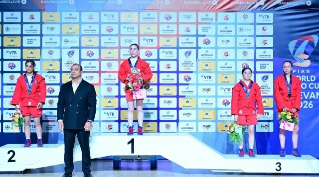 Брянская спортсменка Ольга Брягиня стала бронзовым призёром Кубка мира по самбо