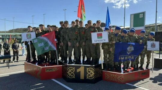 Брянская команда заняла второе место в военно-патриотической игре